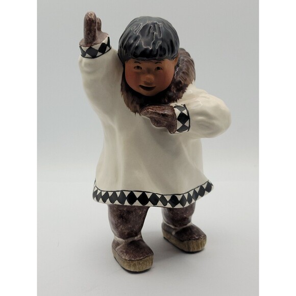 C. Alan Johnson Benny Alaska Inuit Eskimo Boy Figurine 1963 Vintage - Picture 1 of 7